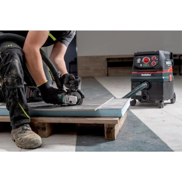 Smerigliatrice angolare a batteria - METABO - W 18 L 9-125 - 18 V - MetaBOX 165 L
