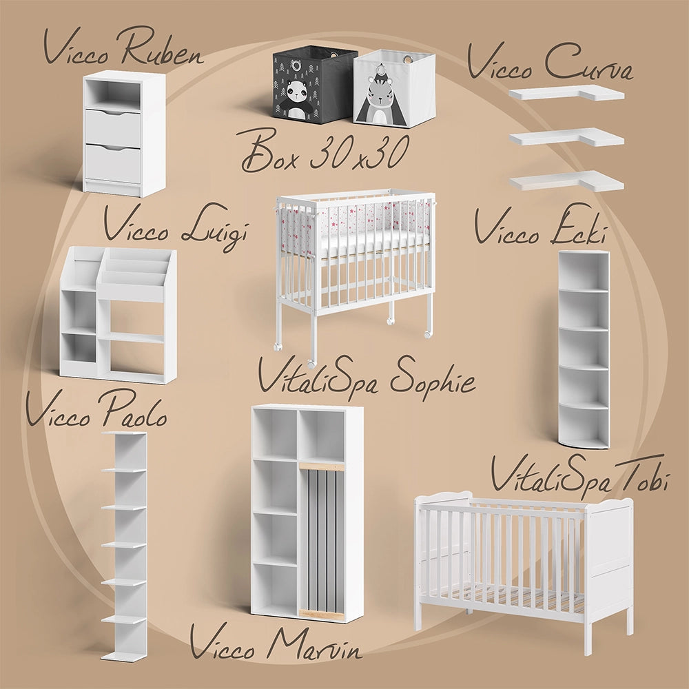 Fasciatoio Lena Bianco/Sonoma 75.2 x 101.5 cm Vicco