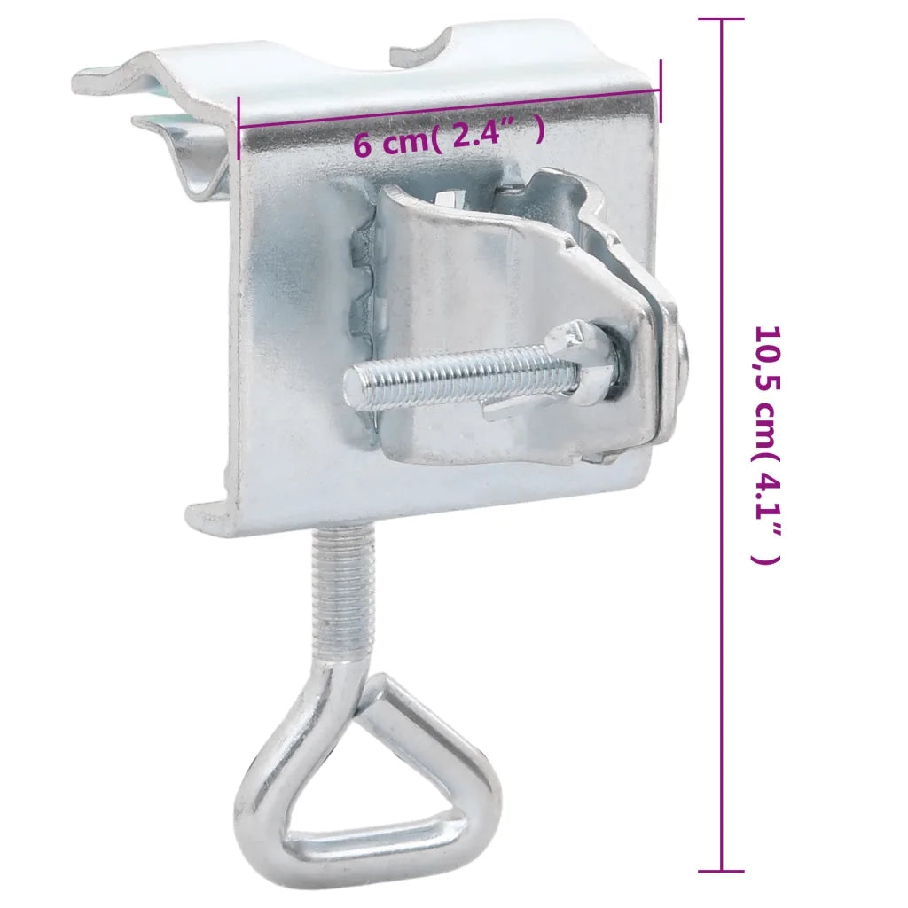 Morsetti per Ombrelloni da Balcone 2 pz 32 mm in Acciaio Zincato CFW2720419