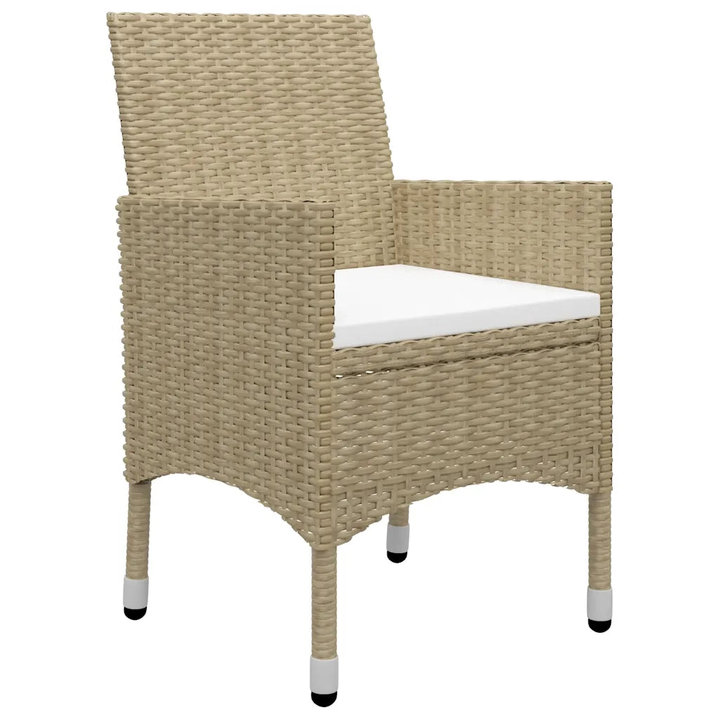 Set Mobili da Pranzo per Giardino 7 pz Beige 3067857