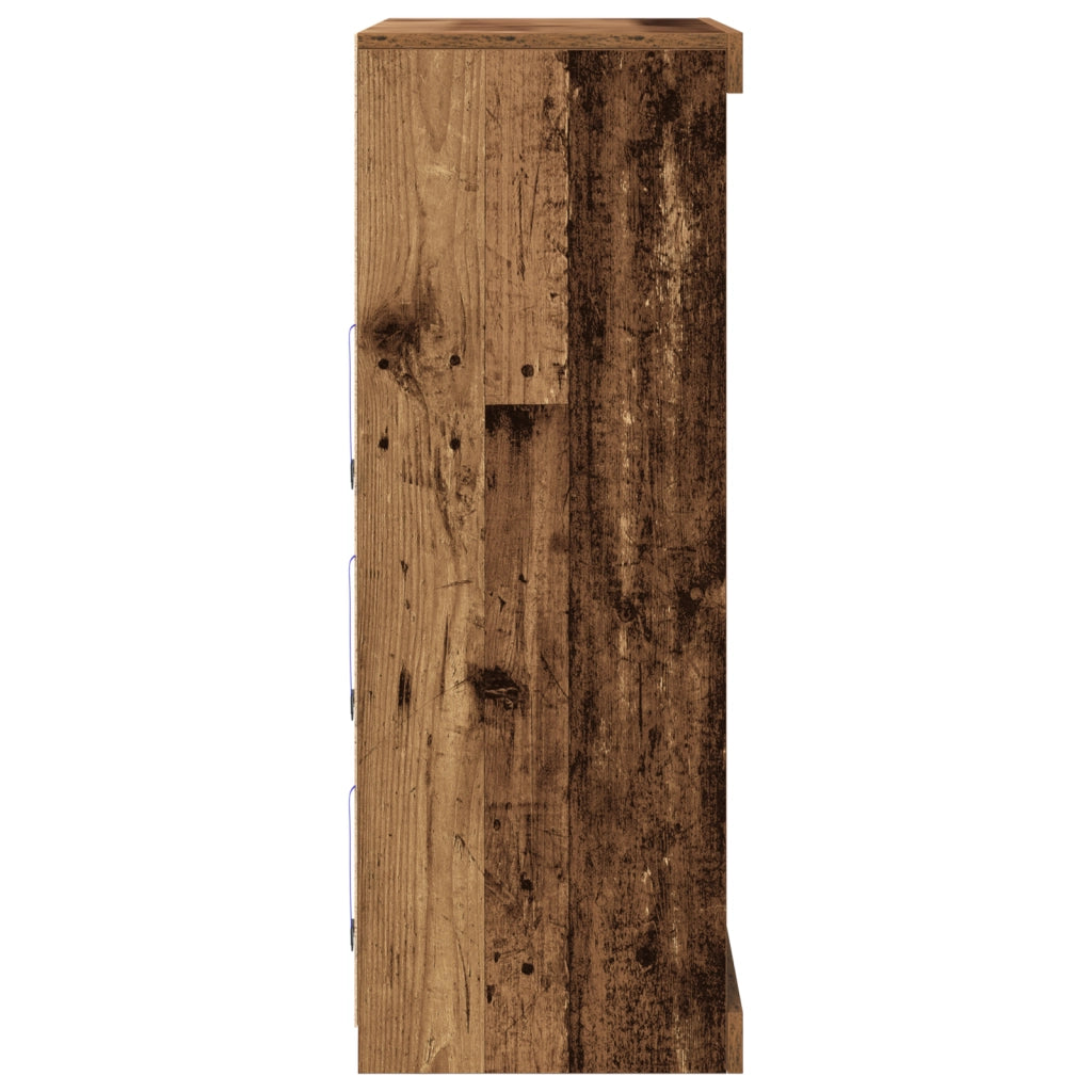 Mobile con LED Legno Vecchio 41x37x100 cm