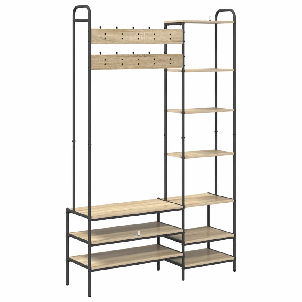 Appendiabiti con panca per scarpe Rovere Sonoma 8012039