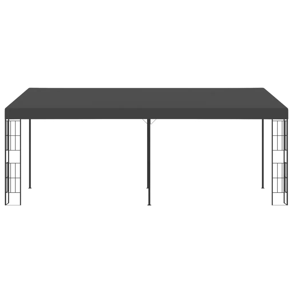 Gazebo a Parete 3x6 m Antracite in Tessuto 47992