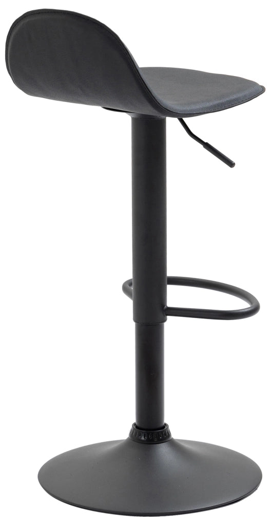 Sgabello Lana V2 in similpelle nero,nero
