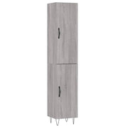 Buffet credenza cassettiera armadio mobile contenitore organizer cucina soggiorno salotto rovere Sonoma alto 34,5 x 34 x 180 cm legno ingegnerizzato grigio 02_0035265