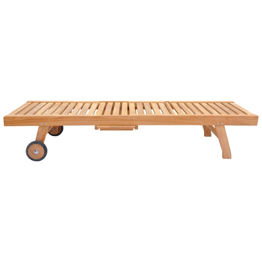 Set di lettini e tavolini pieghevoli in teak LOMBOK
