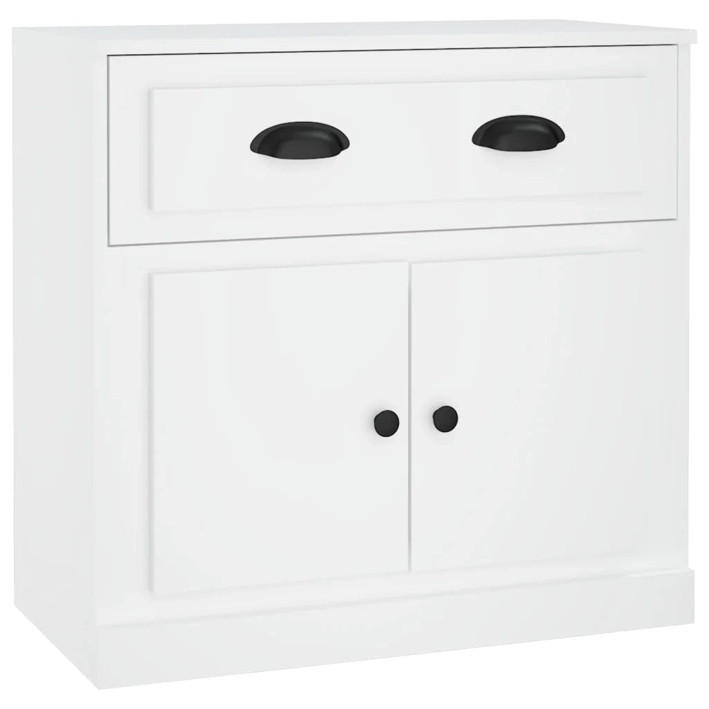 Credenza-Buffet-Armadio da cucina Bianca 70x35,5x67,5 cm in Legno Multistrato 801191