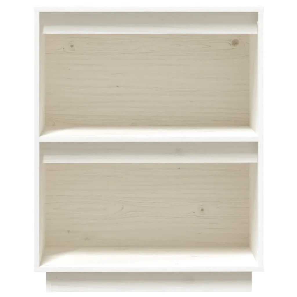 Mobile Consolle Bianco 60x34x75 cm in Legno Massello di Pino 813820
