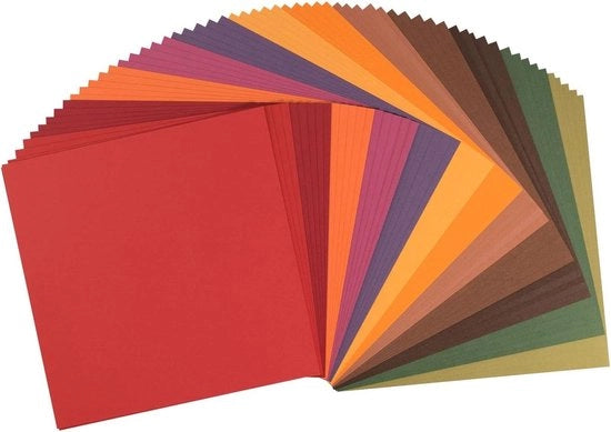 Carta da colla 216 g/m² quadrata 305 x 305 cm - 60 pezzi - liscia - per cartoline scrapbooking