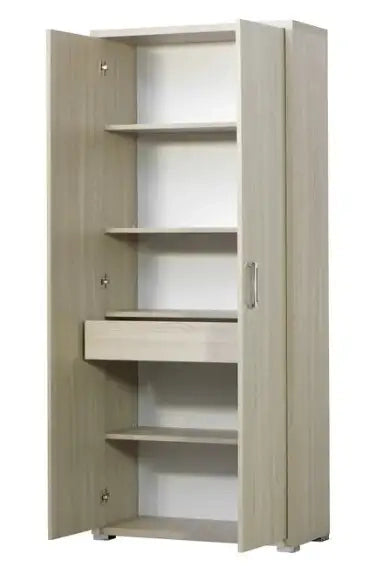 Armadio 2 ante + cassetto interno olmo già montato L75.3 H175 P33