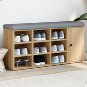 Panca Porta Scarpe-Sgabello-Panca Scarpiera Rovere Sonoma 102x32x50 cm Legno Multistrato 930016