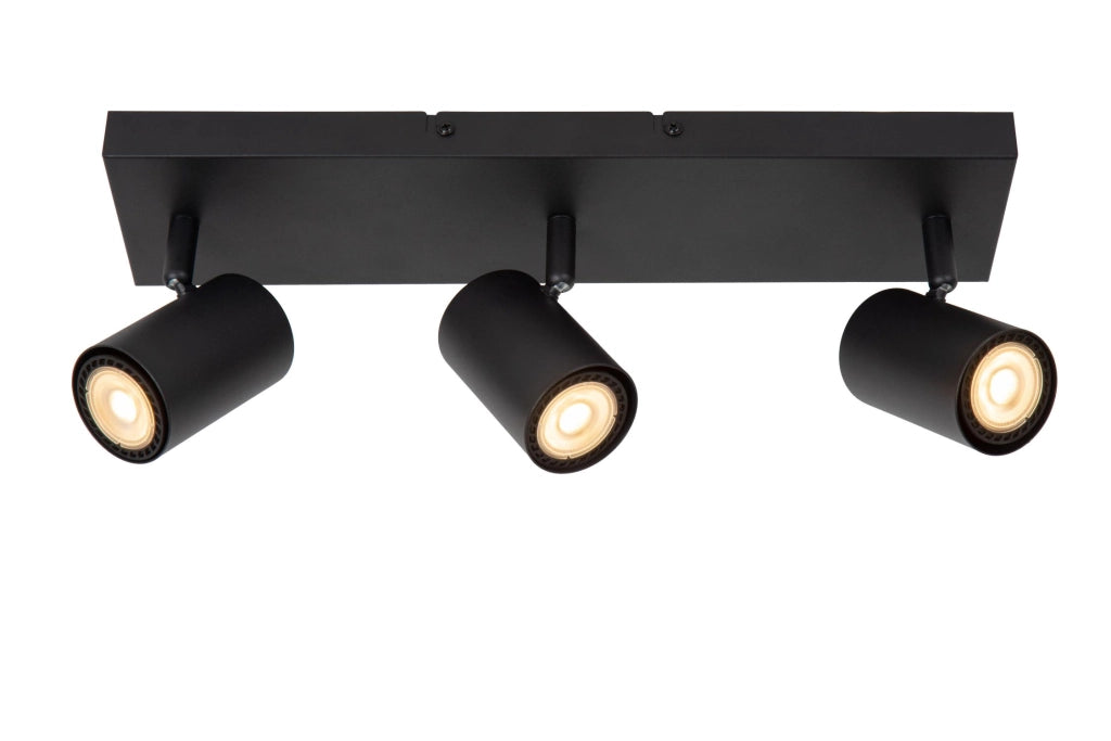 Faretto soffitto AMIGO 3xGU10 nero metallo Lucide