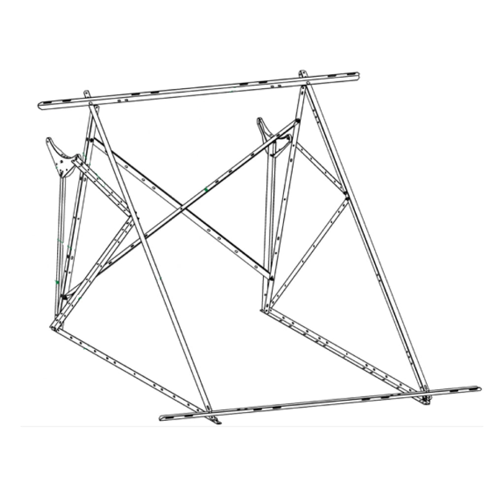 STRUTTURA DI MONTAGGIO UNIVERSALE TETTI PIANI E A FALDA PER SISTEMA SOLARE TERMICO CON INCLINAZIONE - STRUTTURA MONTAGGIO INCLINAZIONE 40Â°  - MAM