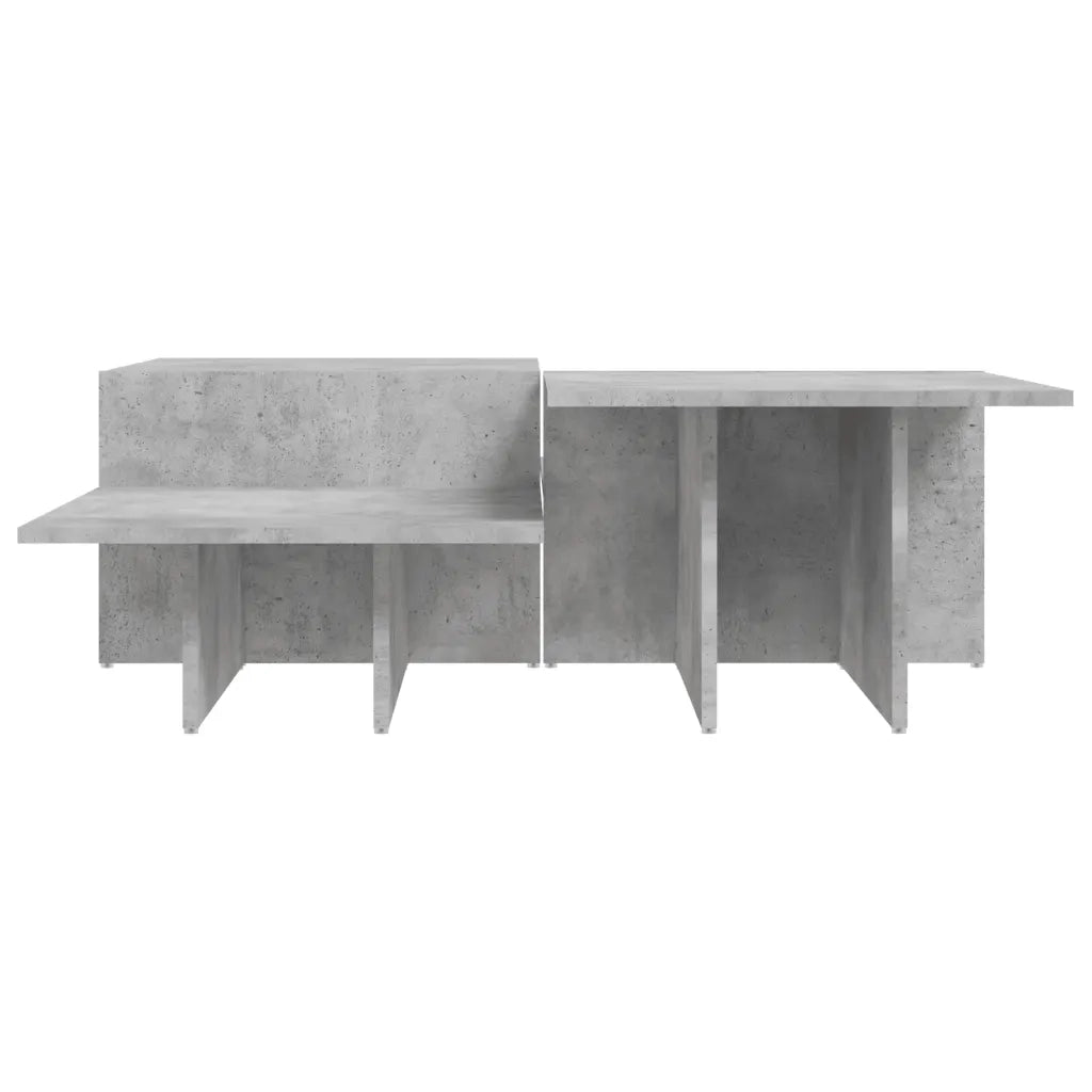 Tavolini da Salotto 2 pz Grigio Cemento in Legno Multistrato 3216153