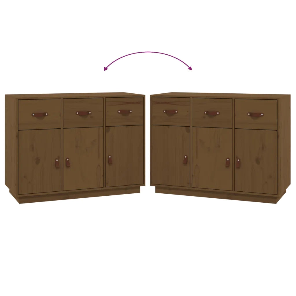 Credenza ambra 100x40x75 cm in Legno Massello di Pino 820150