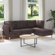 Set di divani modulari con spazio di archiviazione 4 pcs