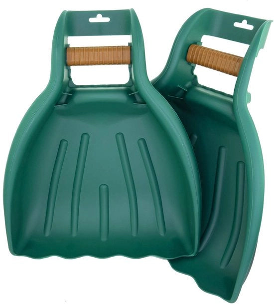 Kit di raccolta foglie a mano da giardino a due pezzi con manico ergonomico risparmia forza