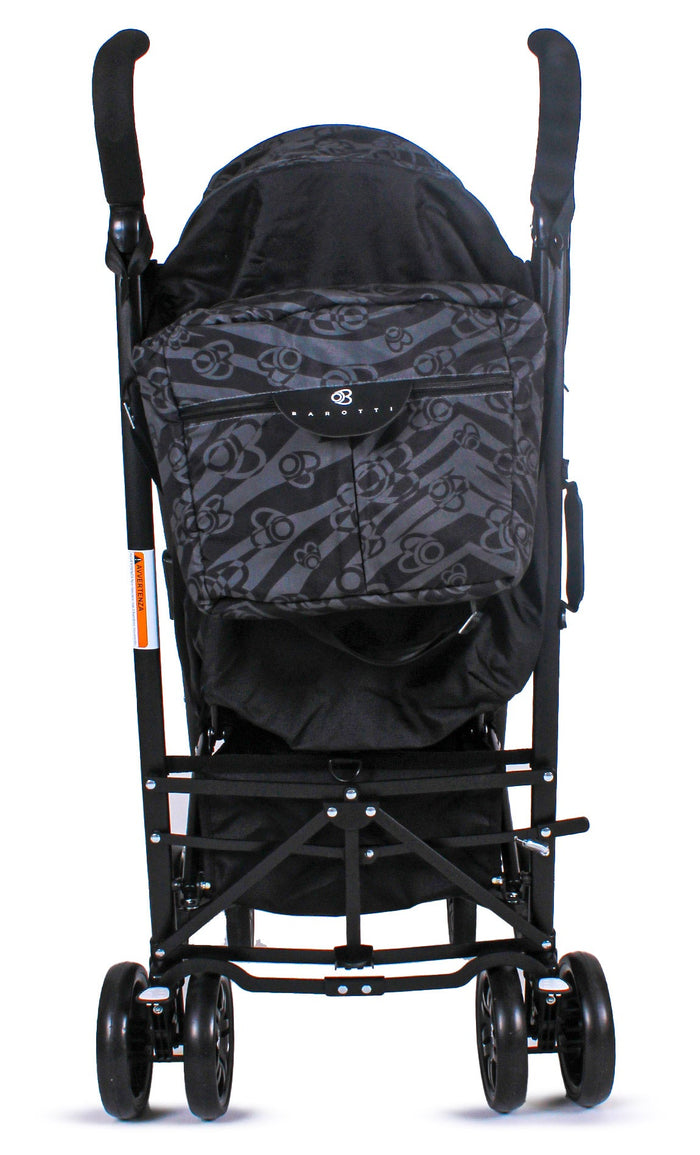 Passeggino Pieghevole per Bambini Barotti Zoom Nero/Grigio