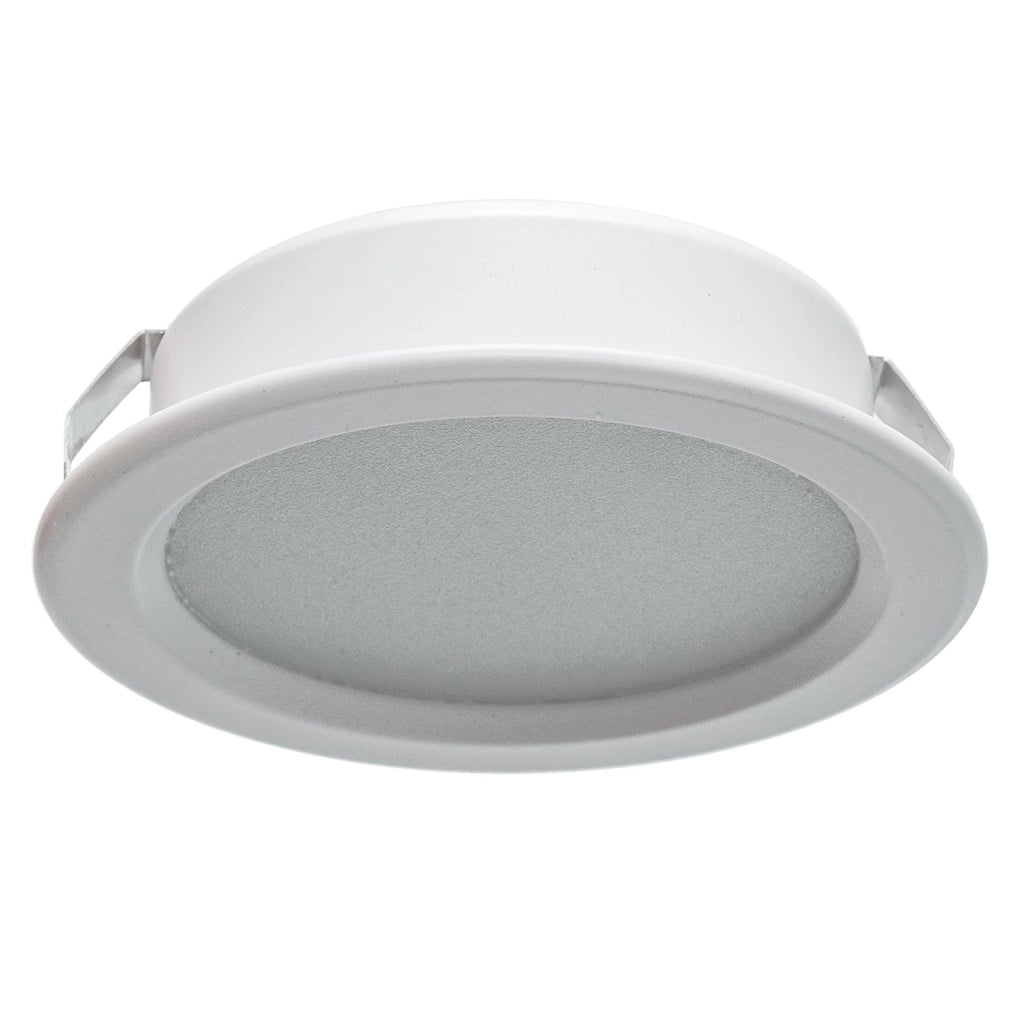 Faretto slim LED 3W bianco incasso 60mm diffusore opaco basso consumo luce moderna cappa cucina mensole mobili IP20 230V 4000K
