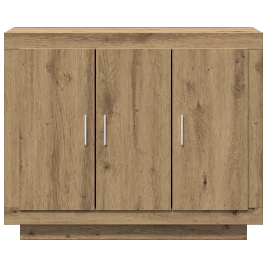 Credenza Rovere Artigianale 92x35x75 cm in Legno Multistrato 856865