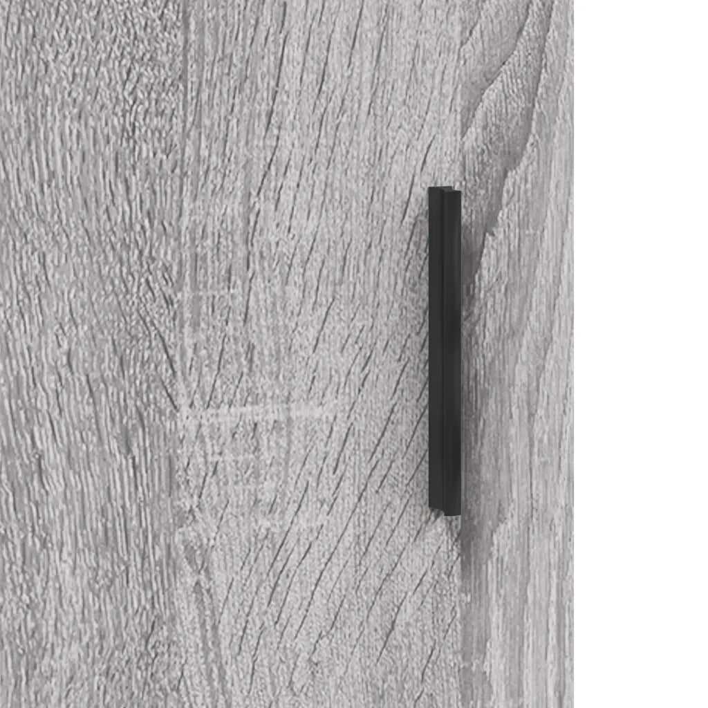 Credenza Grigio Sonoma 69,5x34x180 cm in Legno Multistrato 3196089