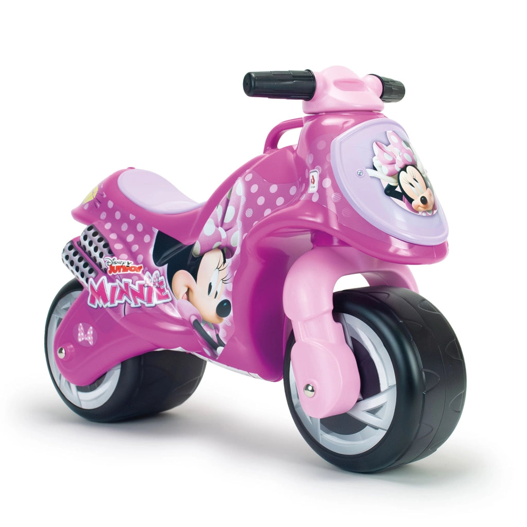 Moto Cavalcabile per Bambini Disney Minnie Fino a 30 kg con Ruote Larghe Rosa