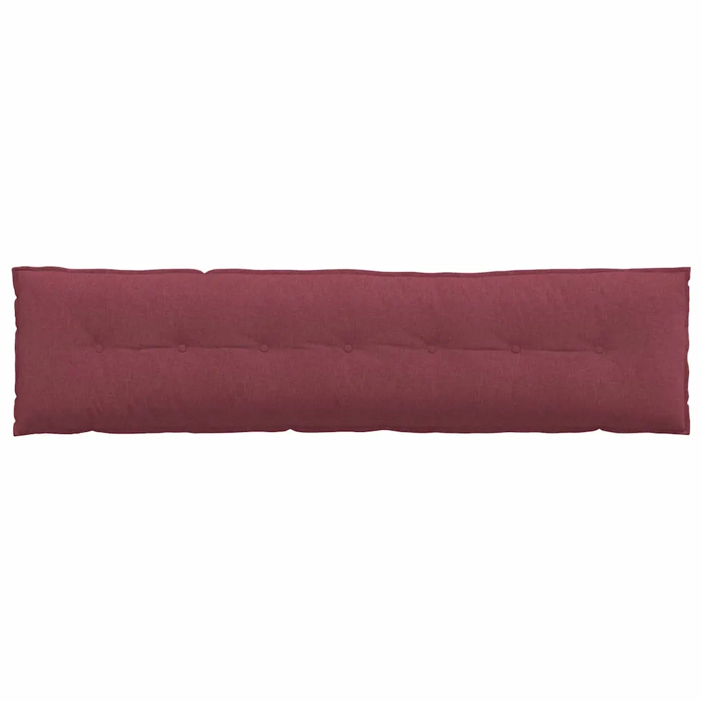 Cuscino per Schiena Rosso Vino 200 x 19 x 50 cm Tessuto
