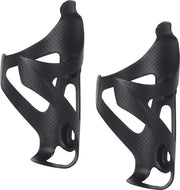 Bidone leggero 3K fibra di carbonio portabidone per mountain bike accessori - set da 2 pezzi (nero lucido-B)