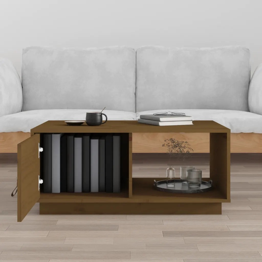 Tavolino da salotto | Tavolino da caff¨¨ | Tavolino da Soggiorno ambra 80x50x35,5 cm Legno Massello di Pino
