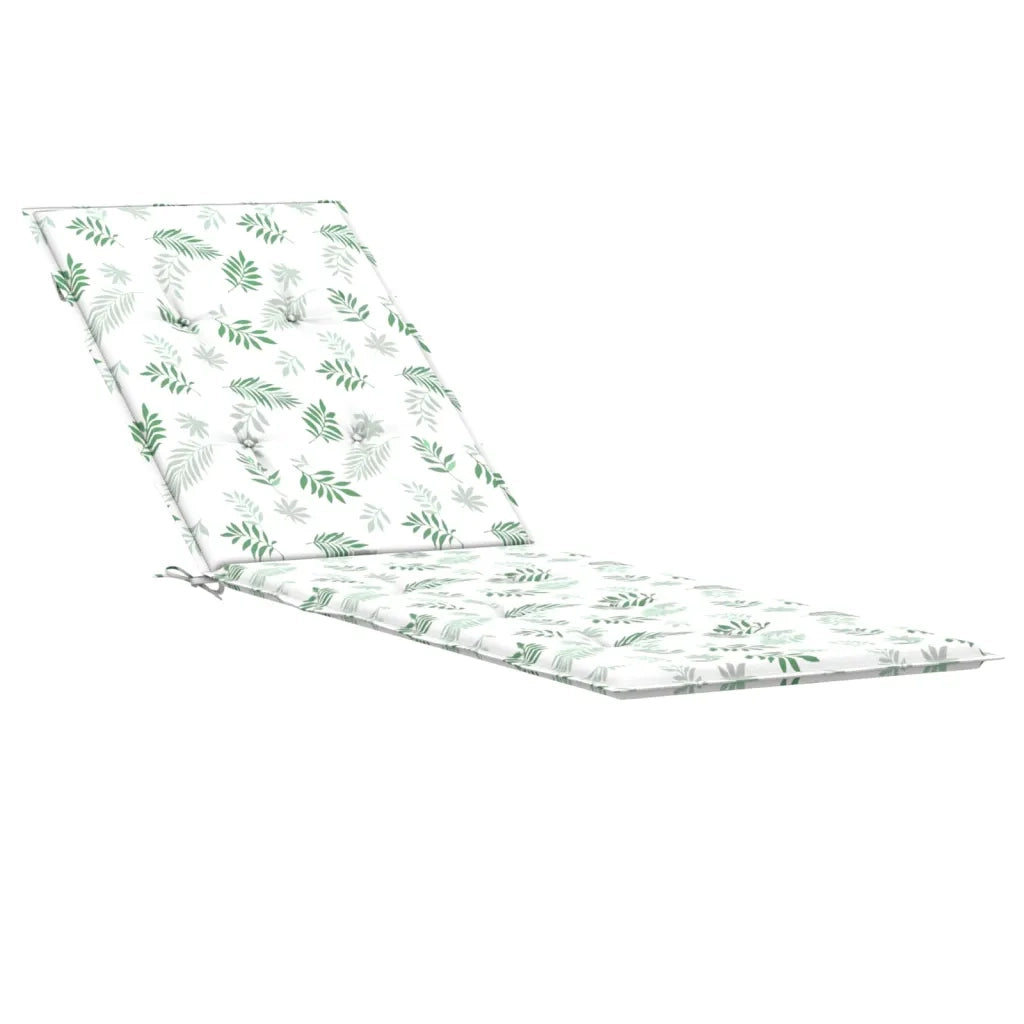 Cuscino per Sedia Sdraio con Motivo a Foglie in Tessuto Oxfordcod mxl 71620