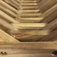 Set 2 Sedie Bistrot Pieghevoli per Giardino Nicla in Legno Teak