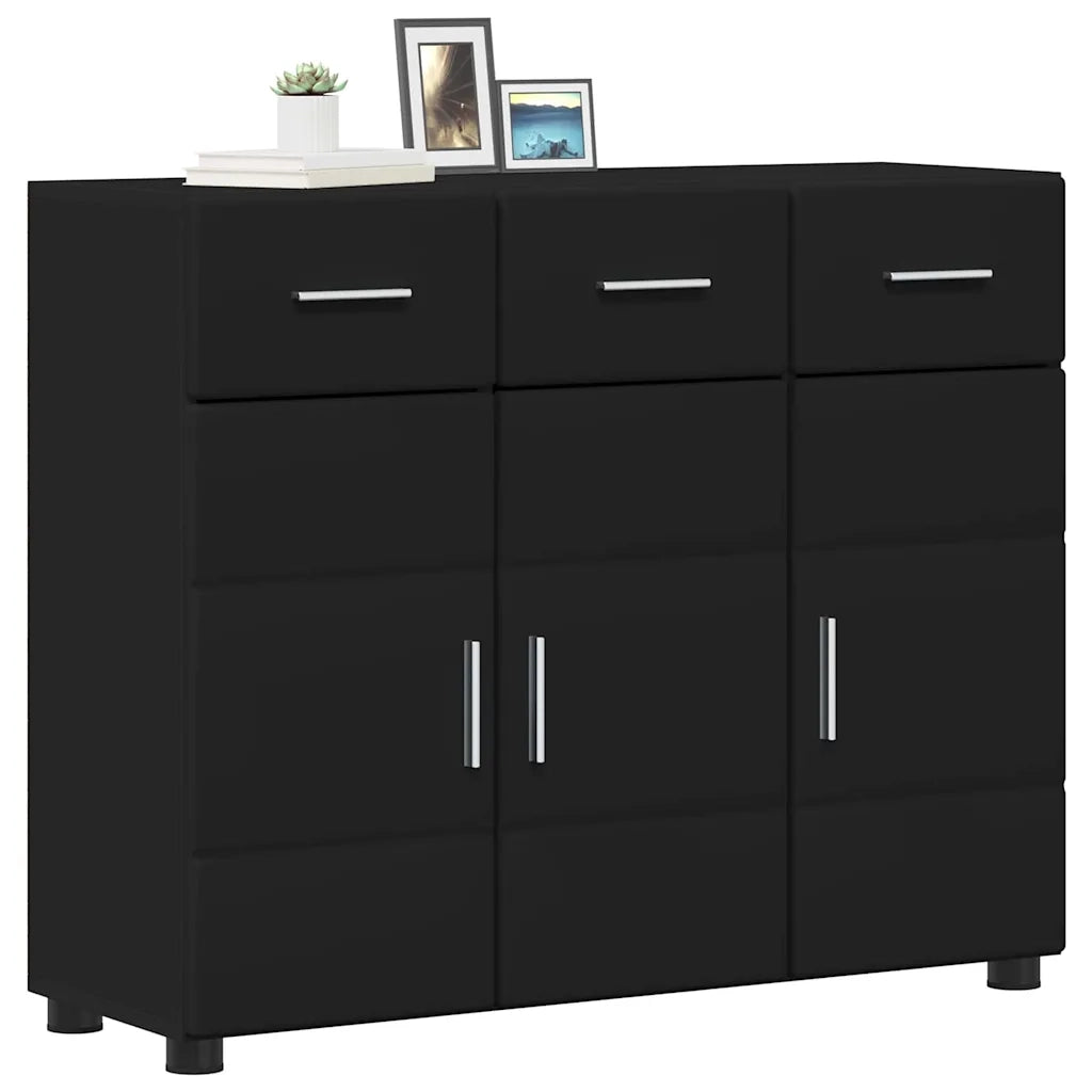 Credenza FLORIN Nero 88,5 x 30,5 x 73 cm Legno multistrato