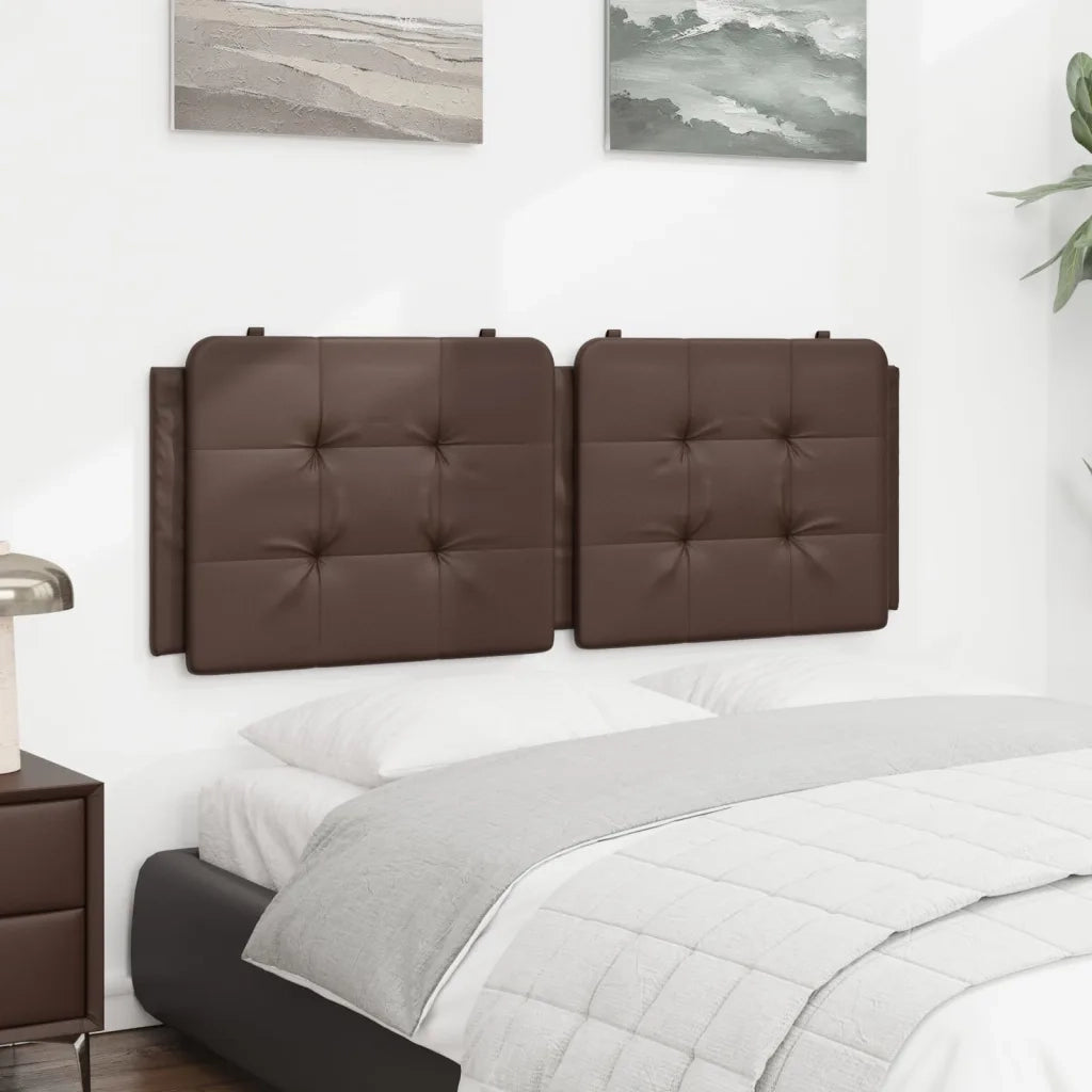 Cuscino Testiera Zadar Marrone 120 cm in Similpelle CFW7215576