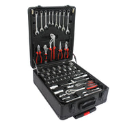 Set fai-da-te da 899 pezzi con cassetta degli attrezzi e 4 cassetti, set di attrezzi generici per la casa con valigetta con ruote, set di attrezzi per