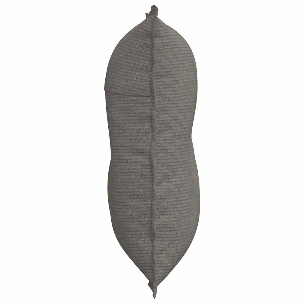 Cuscino per Schiena | Cuscino dorsale Grigio chiaro 80 x 50 cm Tessuto in Cords