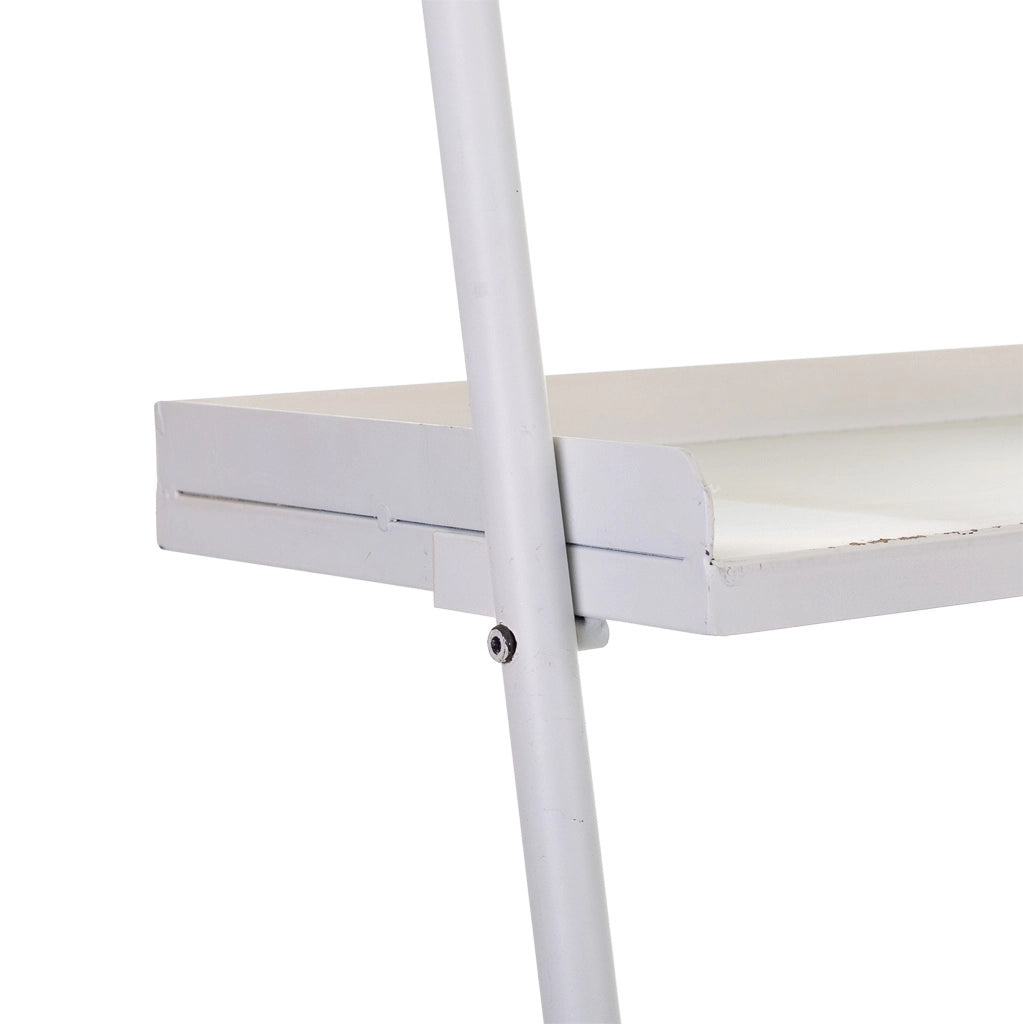 Scaffale da scrivania in metallo bianco 107x45x188h