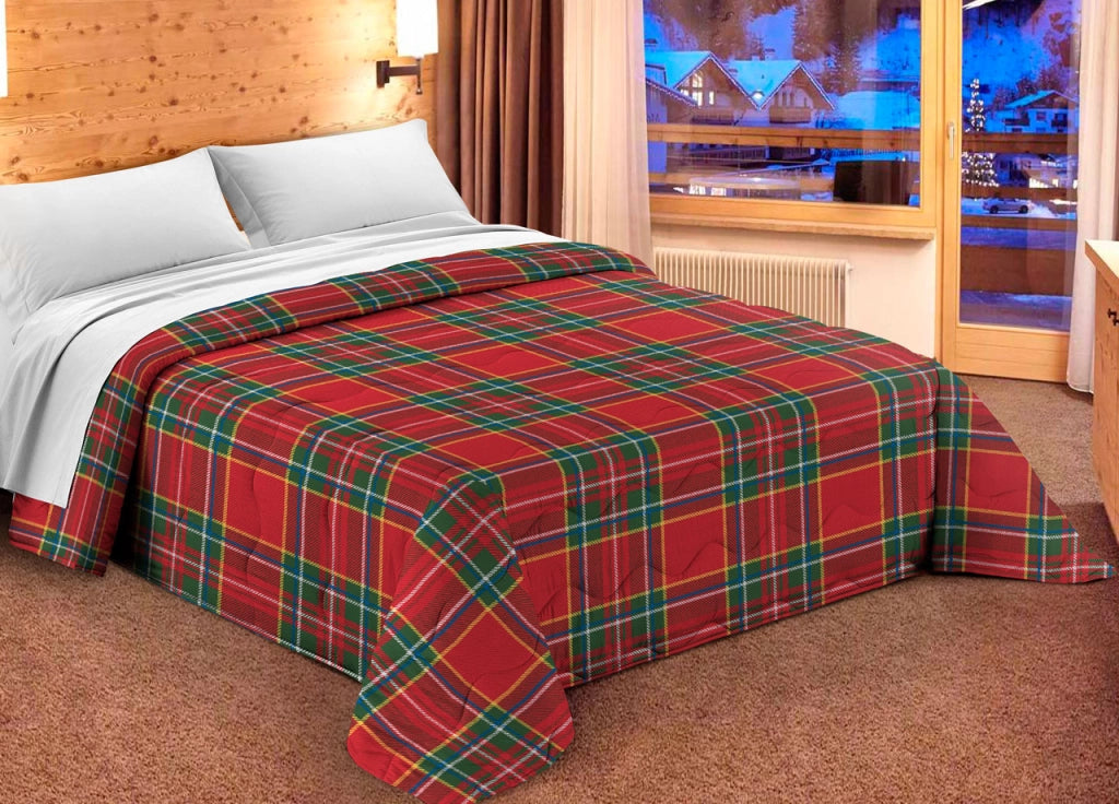 Trapunta Piumone Letto Invernale Imbottita 300gr Microfibra Scaldanotti Ortisei - Piazza E Mezza - Ortisei