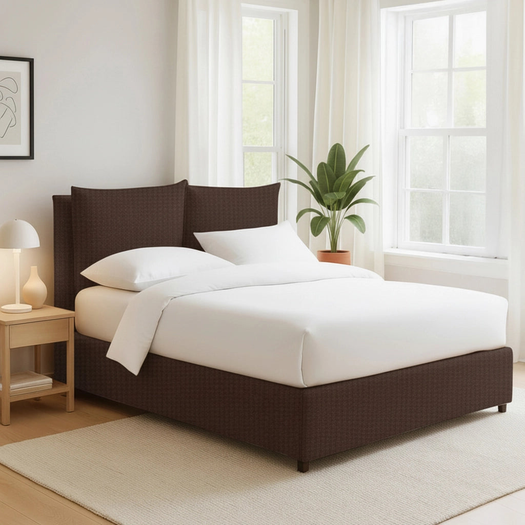 Falmouth, Letto Piazza e Mezza Sfoderabile Made in Italy, Marrone