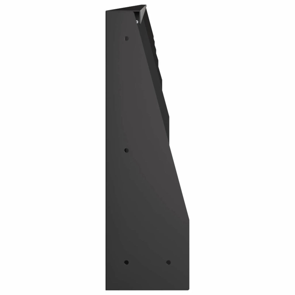 Muro di contenimento 6 pz 100 x 12 x 30 cm Acciaio Nero 3449114