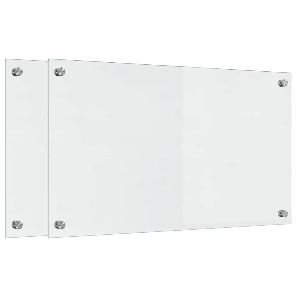 Schienale da cucina 2 pz Trasparente 70 x 40 cm CFW3012707