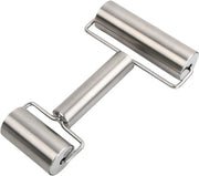 Set di rulli per pasta in acciaio inossidabile - Rullo per pasta piccolo con rivestimento antiscivolo - Rullo per pasta multifunzionale mini - Manico - Cottura in cucina - Peso leggero 156g