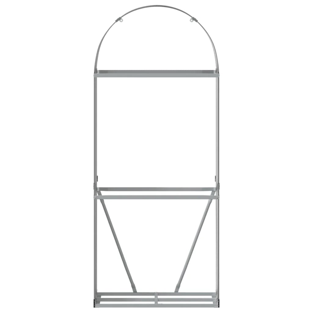 Portalegna 80 x 45 x 190 cm acciaio zincato antracite 02_0043786