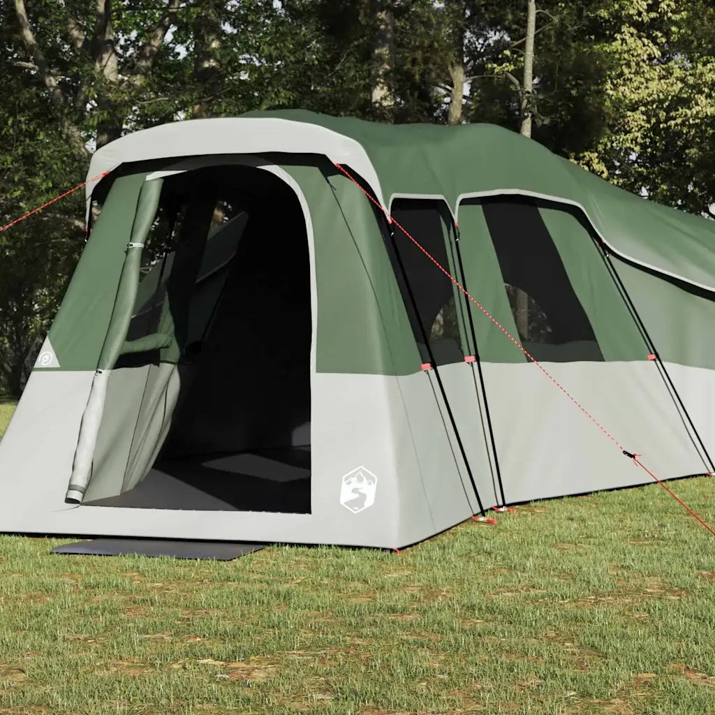 Tenda Familiare con tetto-Tenda da campeggio Verde 762 x 655 x 218 cm taffet¨¤