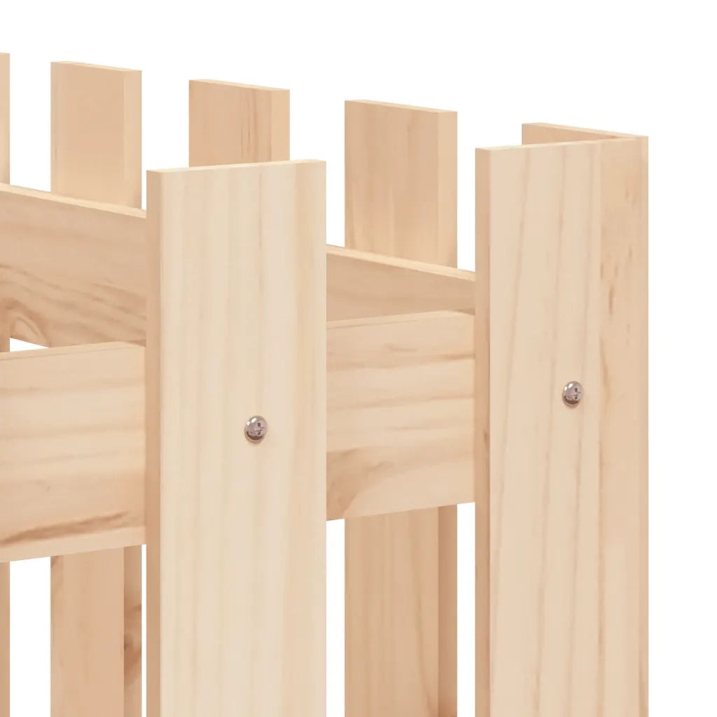 Fioriera Rialzata Giardino a Recinzione 150x50x70cm Legno Pino 832497