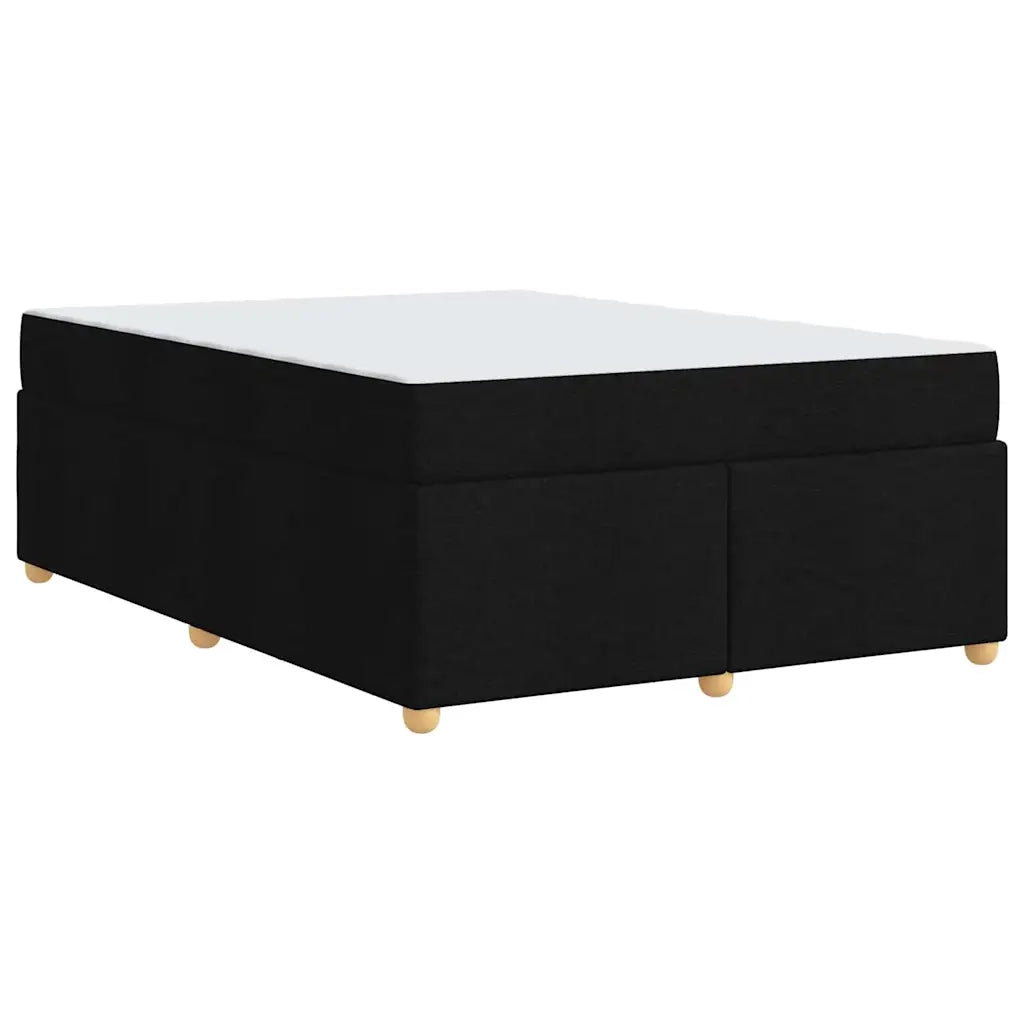 vidaXL Struttura del letto con materasso Nero 160 x 200 cm Tessuto