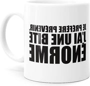 Tazza divertente con iscrizione "Grossa presa Tazza