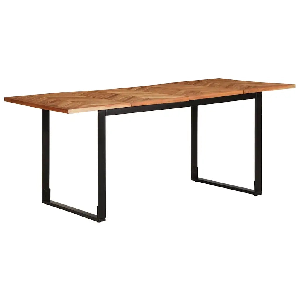 Tavolo da Pranzo 180x90x75 cm in Legno Massello di Acacia 373619