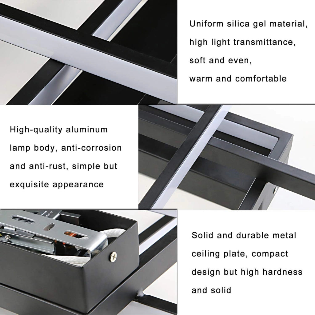 ZMH Lampada da soffitto LED geometrica moderna multifunzionale anche parete