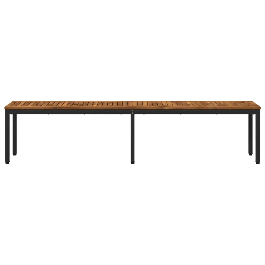 Panchina da giardino 201 x 35 x 45 cm Legno di Acacia Massello 901301
