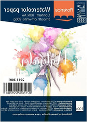 Papier acquerello liscio A6 200g 100 pezzi